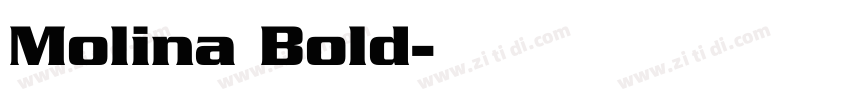 Molina Bold字体转换